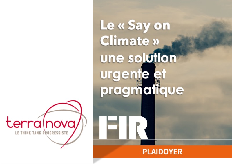 Terra Nova | Le « Say on Climate » : une solution urgente et pragmatique