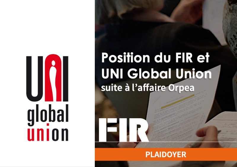 Position du FIR et UNI Global Union suite à l'affaire Orpea