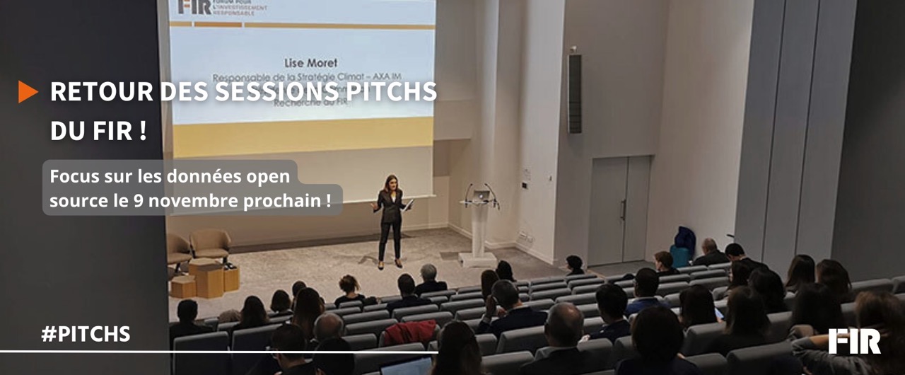 Retour des sessions Pitchs du FIR !