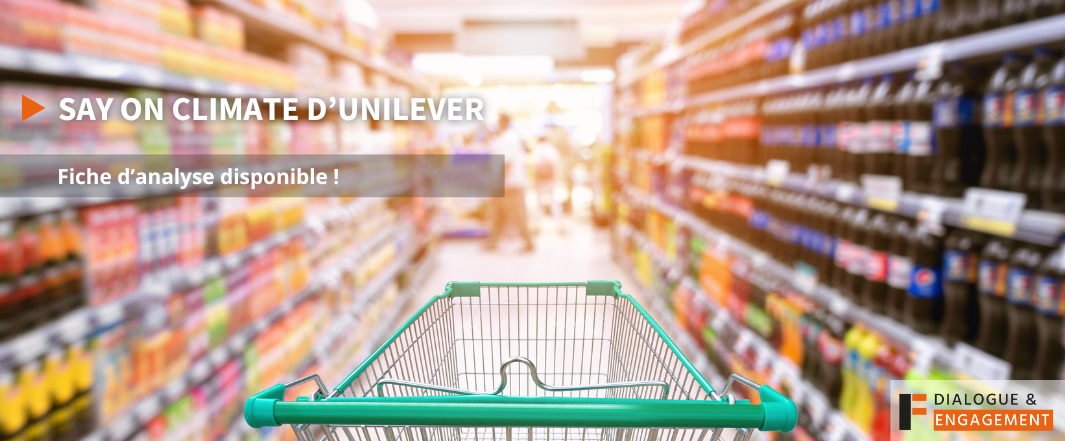 Say on Climate d'Unilever - fiche d'analyse disponible !