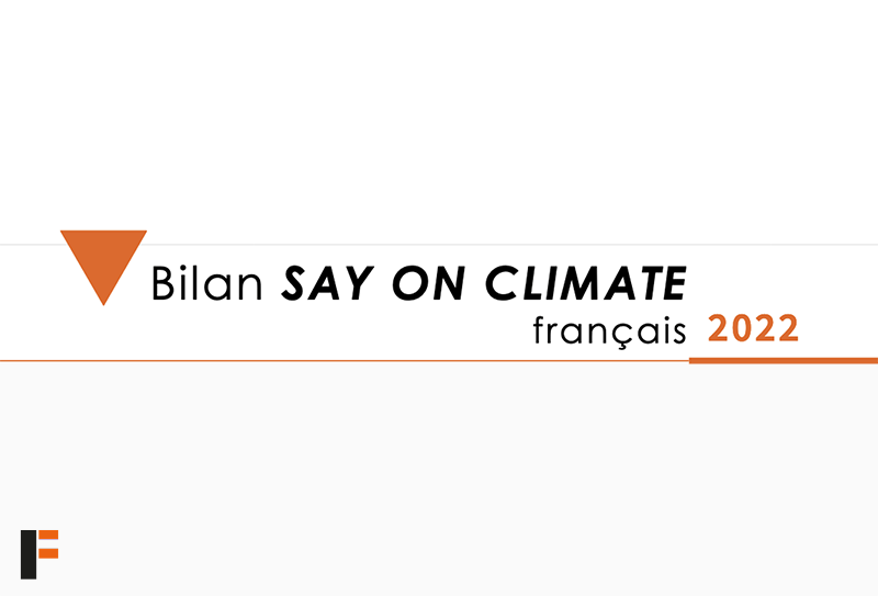 Le FIR publie un bilan des Say On Climate français 2022