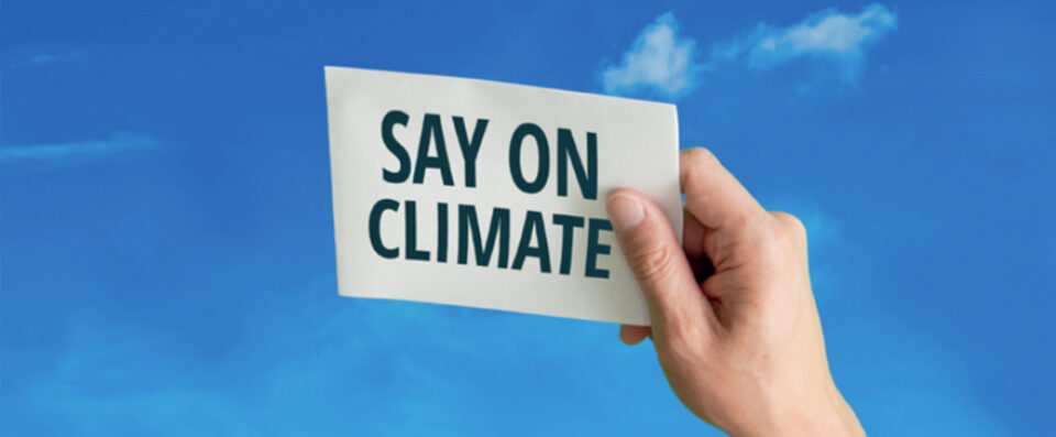Rapport sur les résolutions climatiques « Say on Climate »